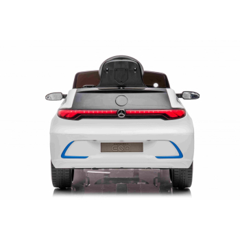 Mercedes Benz AMG EQA dla dzieci Biały + Pilot + 5-punktowe pasy + EVA + Wyświetlacz MP3 + LED